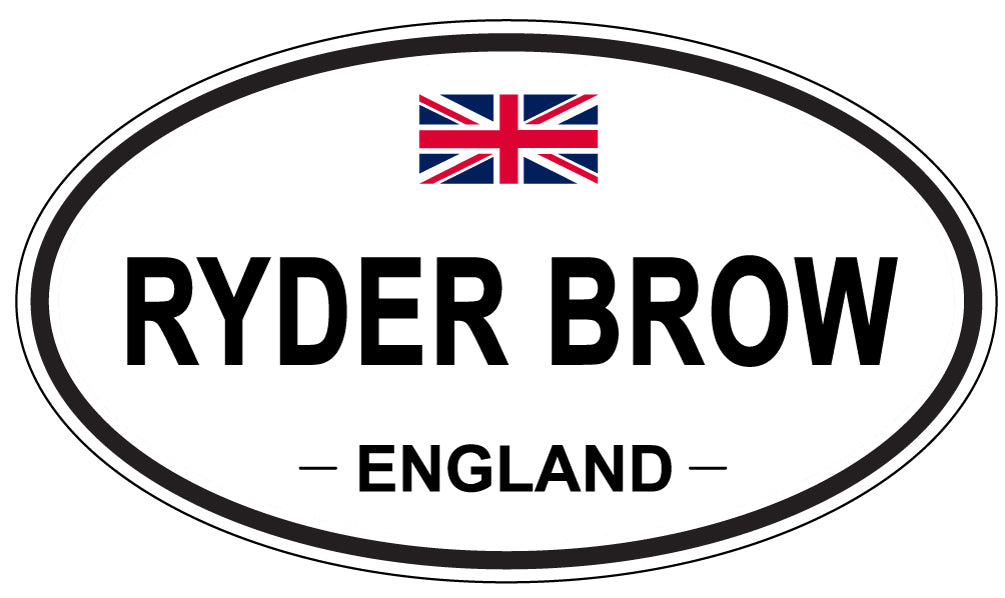 RYDER BROW, England - Oval Magnet