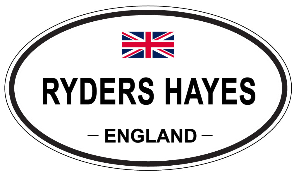 RYDERS HAYES, England - Oval Magnet