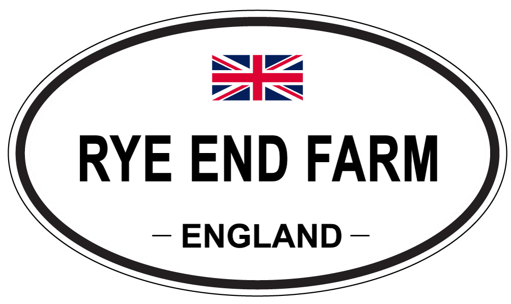 RYE END FARM, England - Oval Magnet