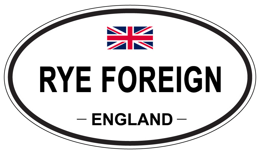 RYE FOREIGN, England - Oval Magnet