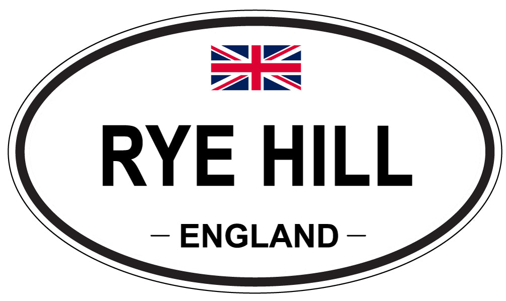 RYE HILL, England - Oval Magnet