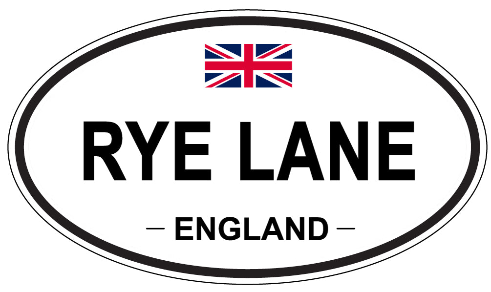 RYE LANE, England - Oval Magnet