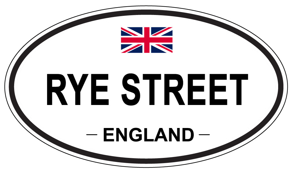 RYE STREET, England - Oval Magnet