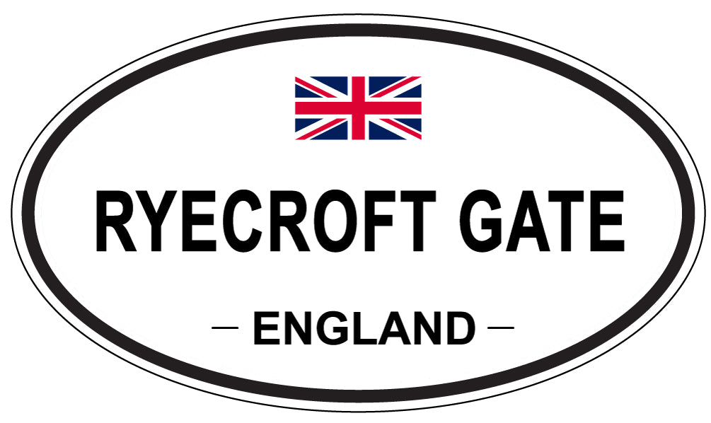 RYECROFT GATE, England - Oval Magnet