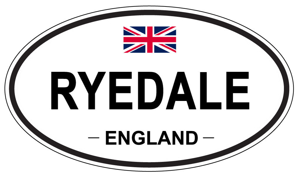 RYEDALE, England - Oval Magnet