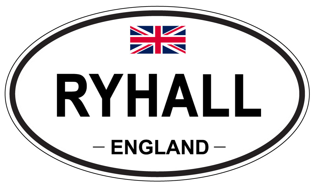 RYHALL, England - Oval Magnet