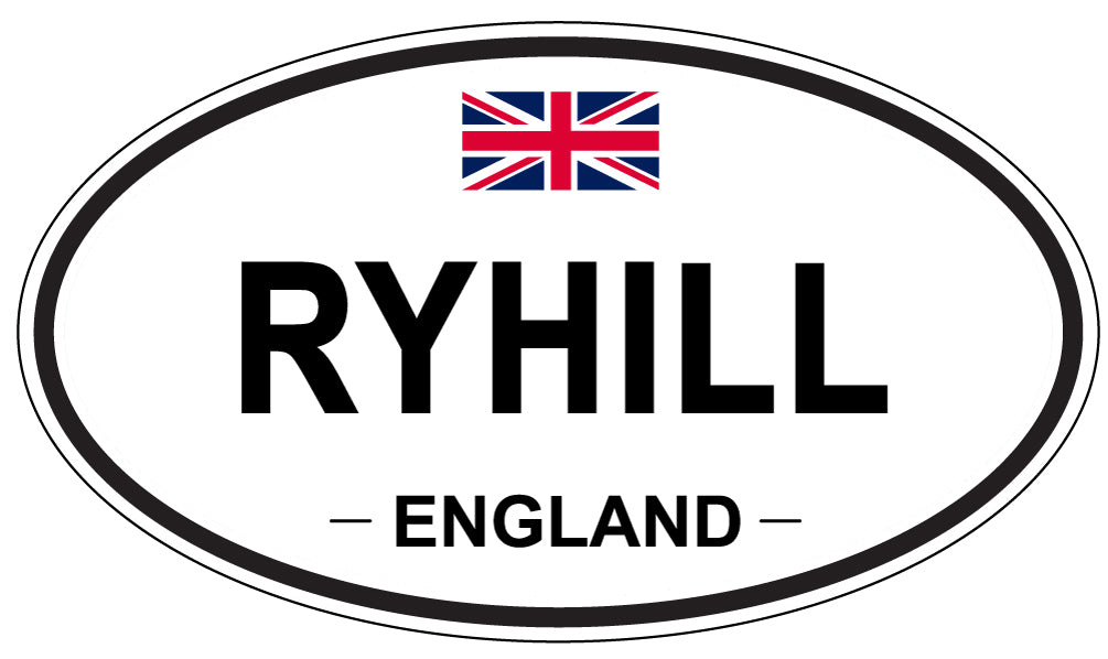 RYHILL, England - Oval Magnet