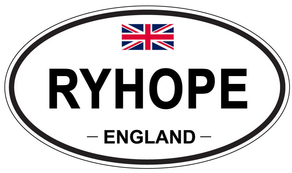 RYHOPE, England - Oval Magnet