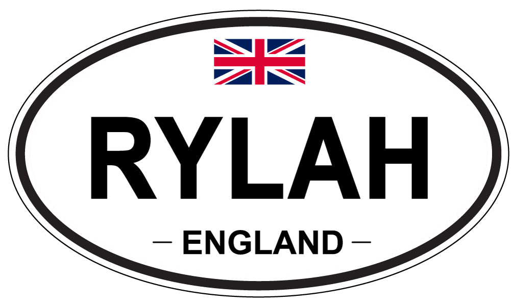 RYLAH, England - Oval Magnet
