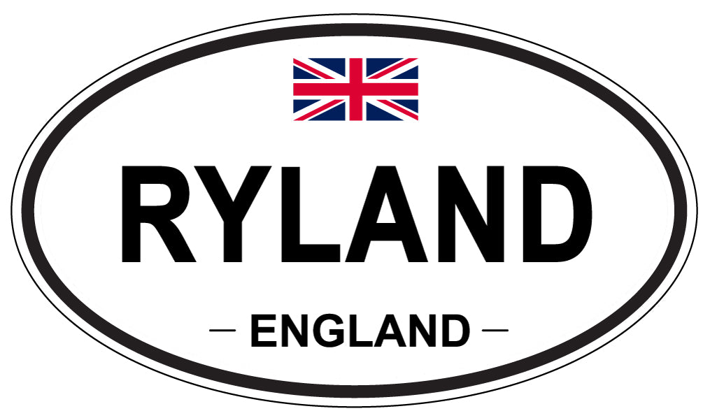 RYLAND, England - Oval Magnet