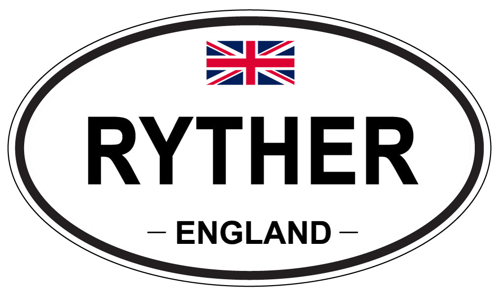 RYTHER, England - Oval Magnet