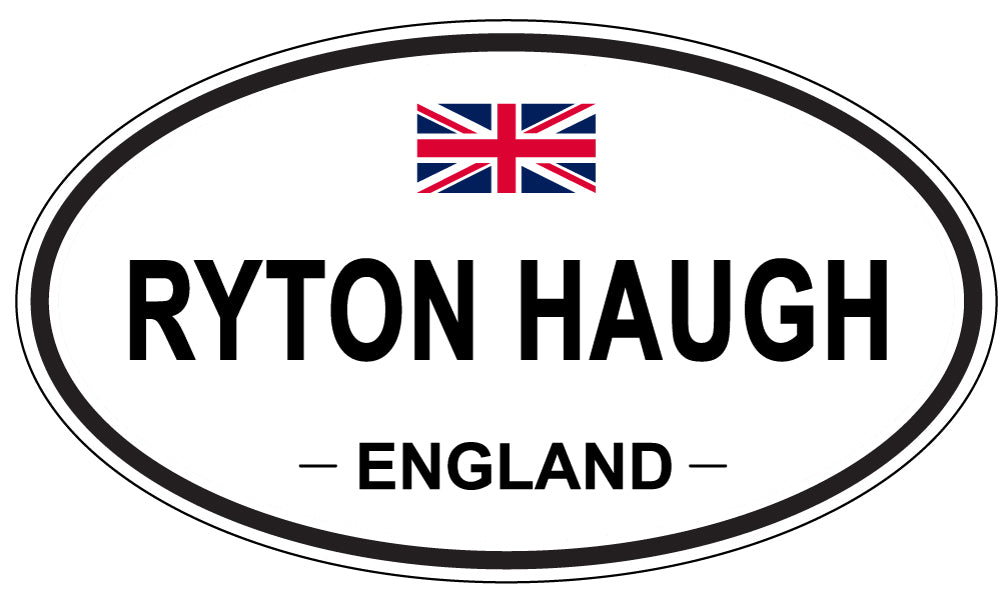 RYTON HAUGH, England - Oval Magnet
