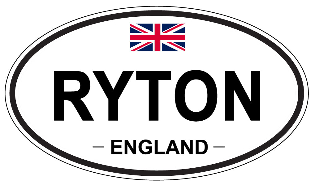 RYTON, England - Oval Magnet
