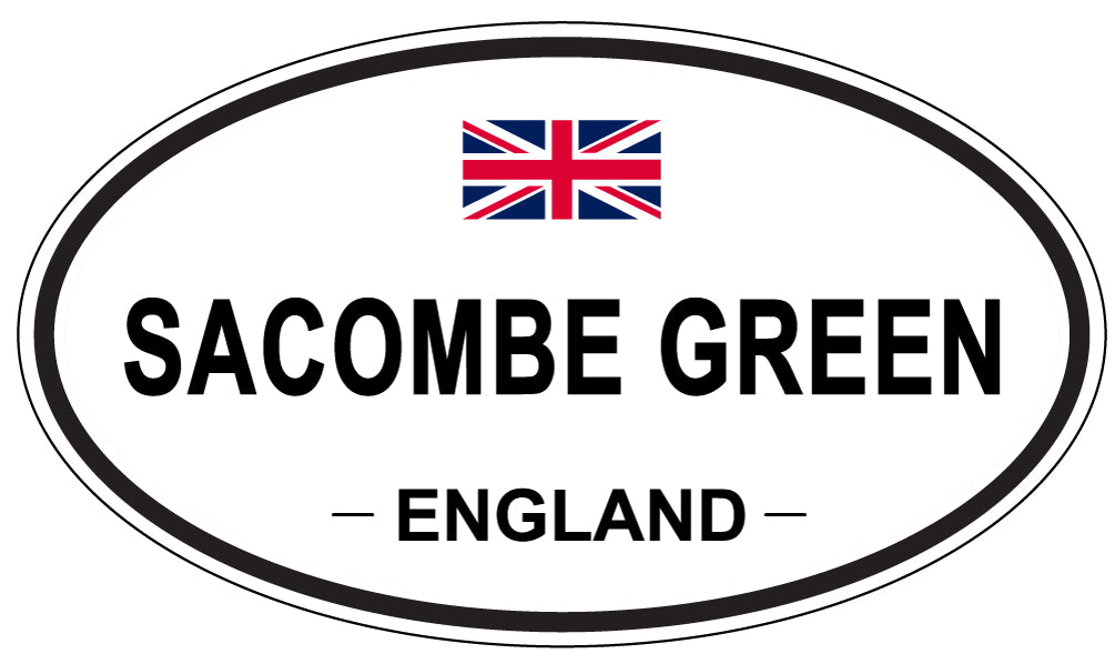 SACOMBE GREEN, England - Oval Magnet