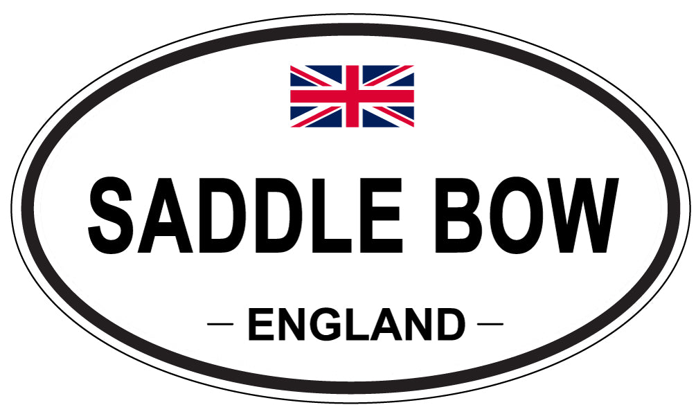 SADDLE BOW, England - Oval Magnet