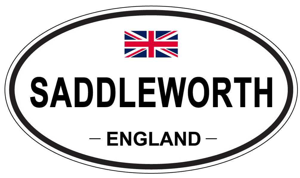 SADDLEWORTH, England - Oval Magnet