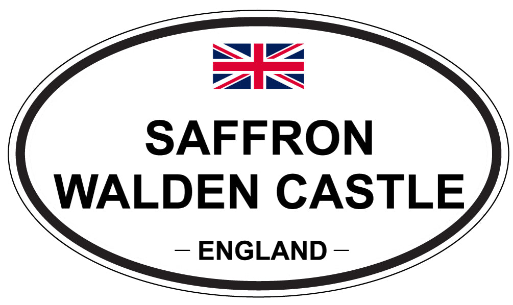 SAFFRON WALDEN CASTLE, England - Oval Magnet