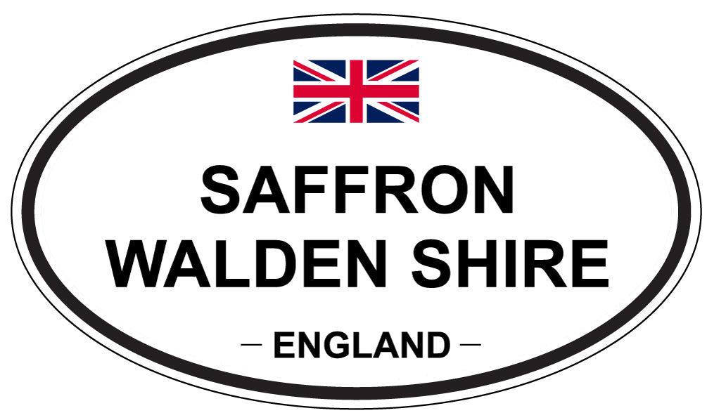 SAFFRON WALDEN SHIRE, England - Oval Magnet