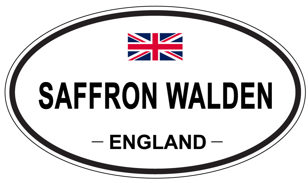 SAFFRON WALDEN, ENGLAND - Oval Sticker