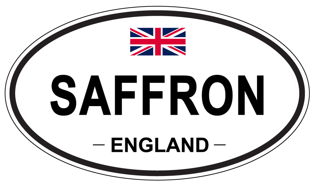 SAFFRON, England - Oval Magnet