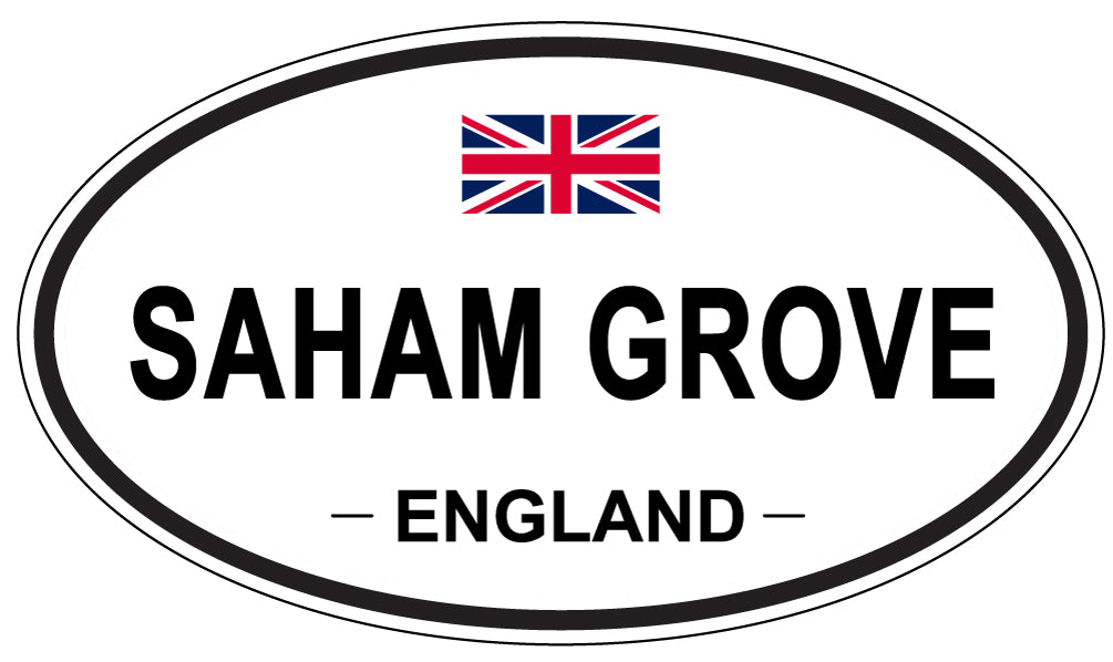 SAHAM GROVE, England - Oval Magnet