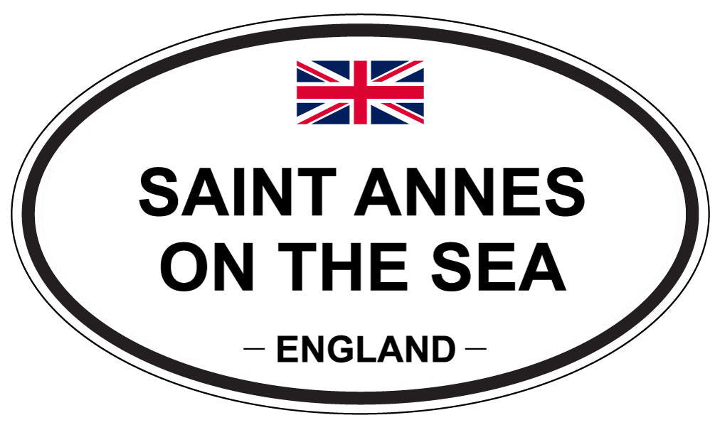 SAINT ANNES ON THE SEA, England - Oval Magnet