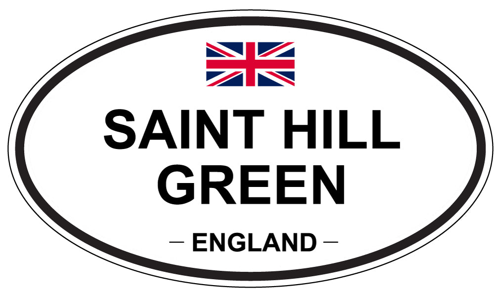 SAINT HILL GREEN, England - Oval Magnet