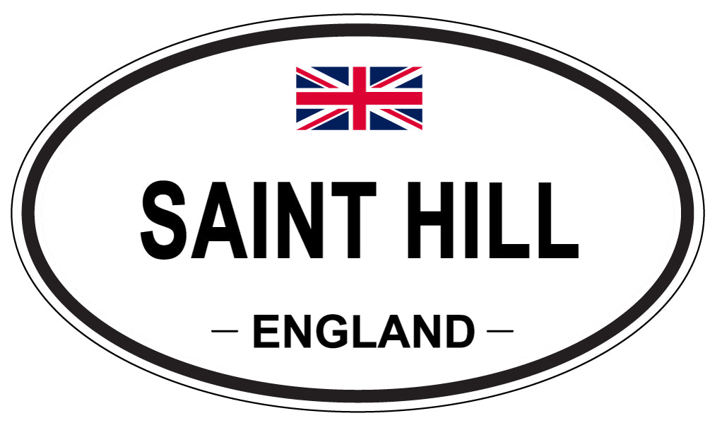 SAINT HILL, England - Oval Magnet