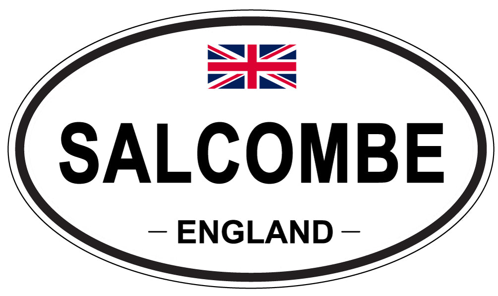 SALCOMBE, ENGLAND - Oval Sticker
