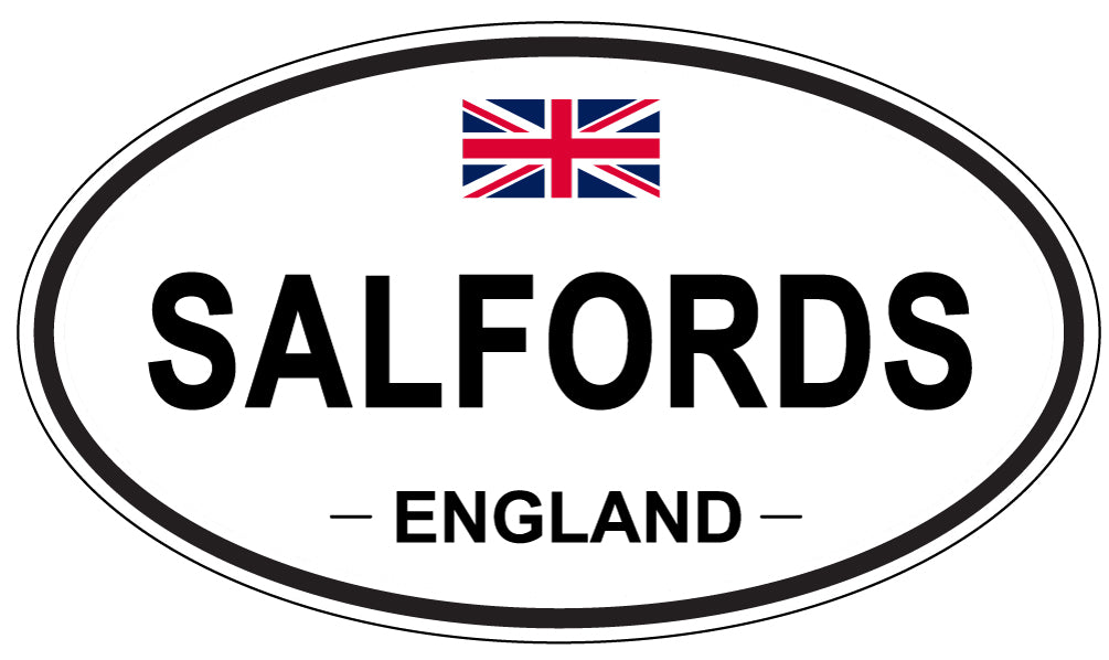 SALFORDS, ENGLAND - Oval Sticker