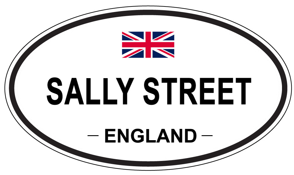 SALLY STREET, England - Oval Magnet