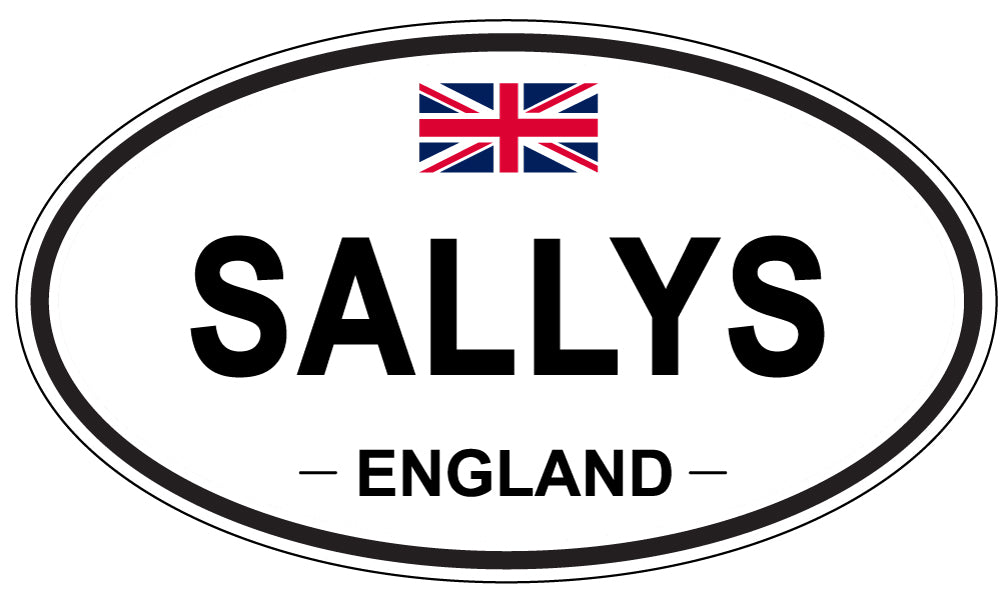 SALLYS, ENGLAND - Oval Sticker