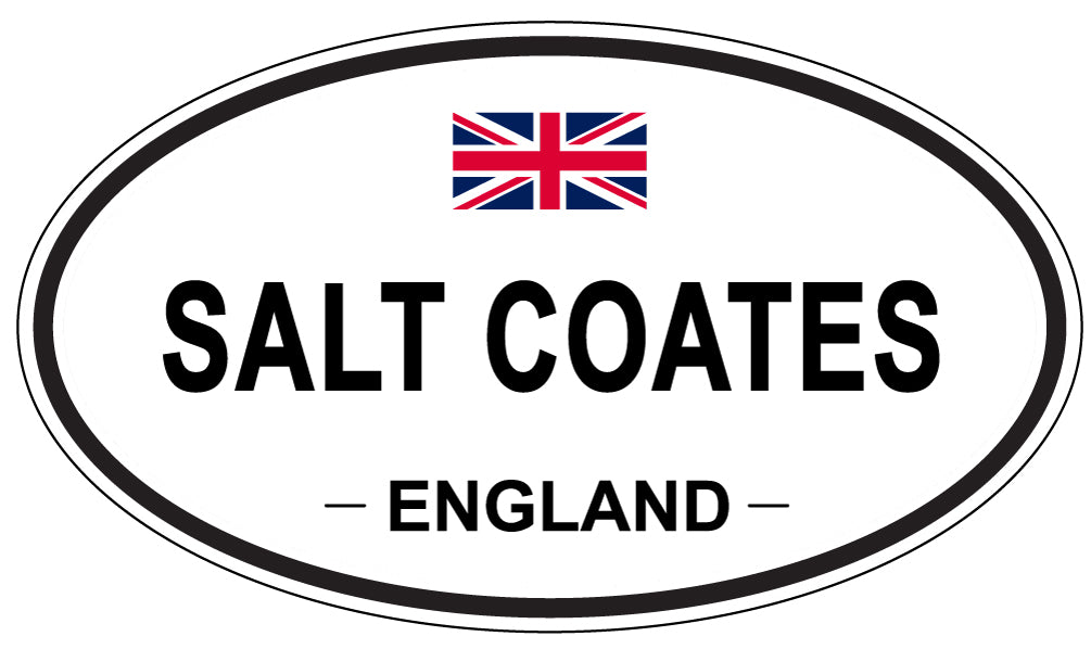 SALT COATES, ENGLAND - Oval Sticker