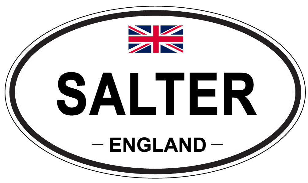 SALTER, ENGLAND - Oval Sticker