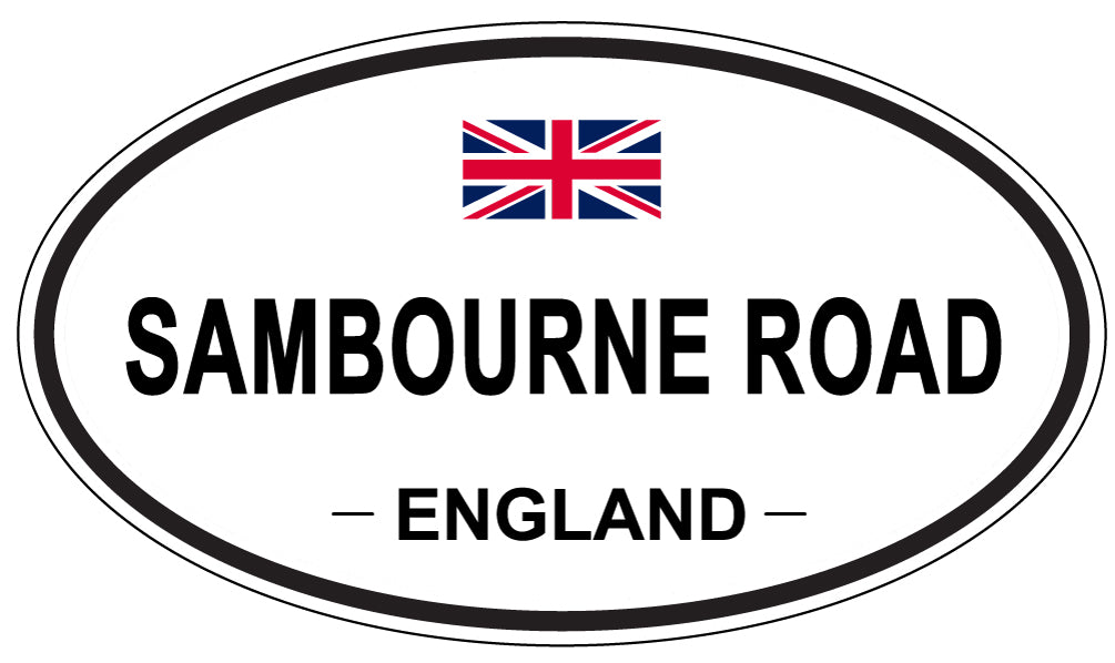 SAMBOURNE ROAD, England - Oval Magnet