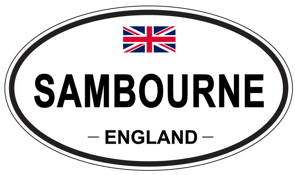SAMBOURNE, England - Oval Magnet