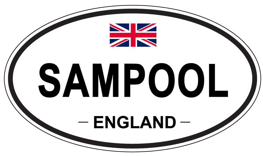 SAMPOOL, England - Oval Magnet