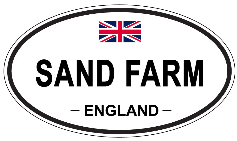 SAND FARM, England - Oval Magnet