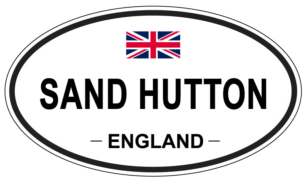 SAND HUTTON, England - Oval Magnet