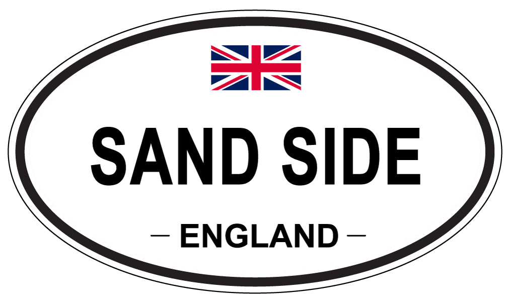 SAND SIDE, England - Oval Magnet
