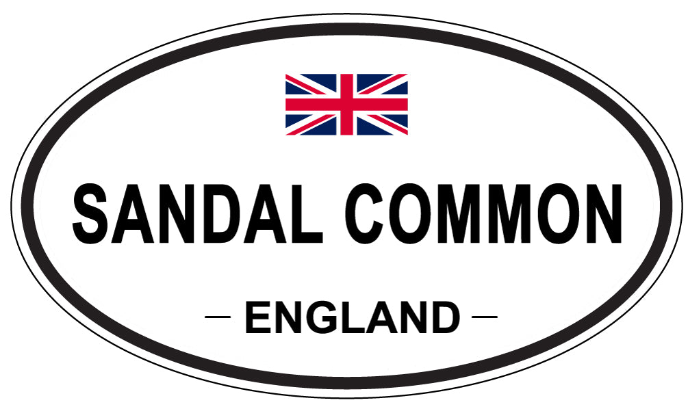 SANDAL COMMON, ENGLAND - Oval Sticker