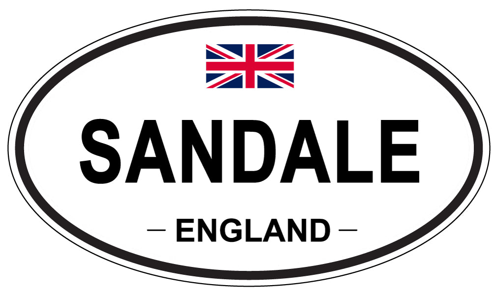 SANDALE, England - Oval Magnet
