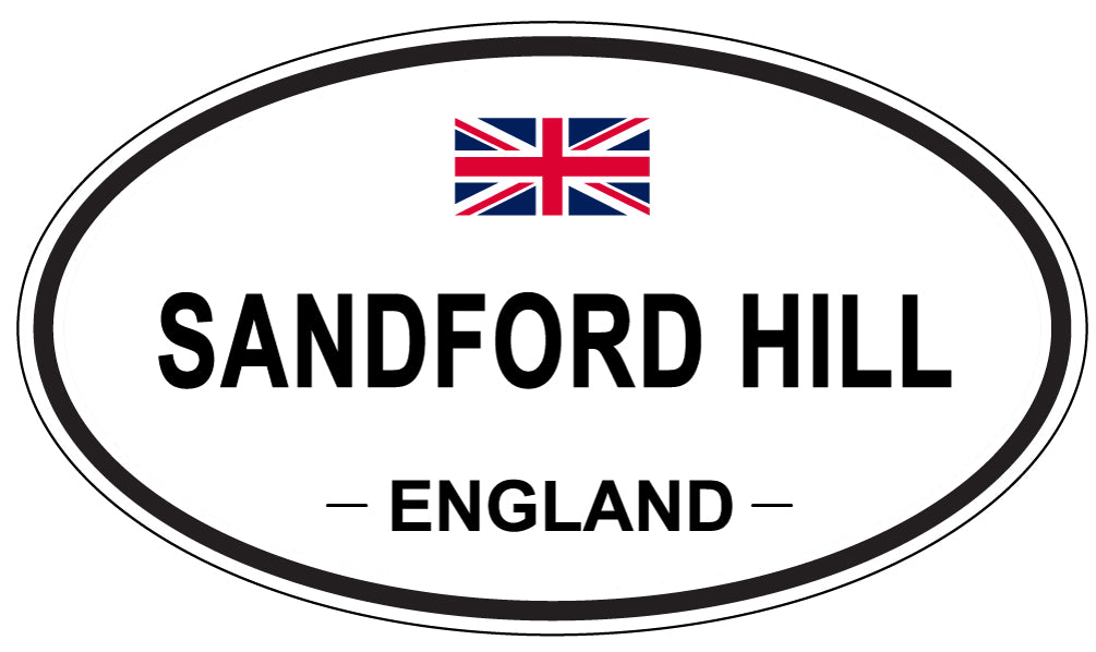 SANDFORD HILL, England - Oval Magnet