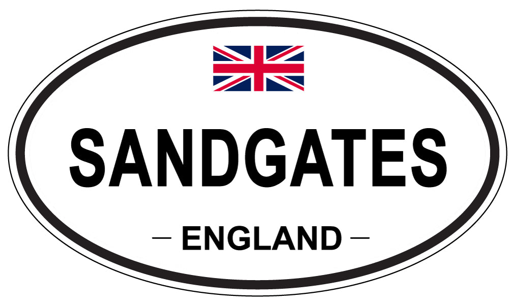 SANDGATES, England - Oval Magnet