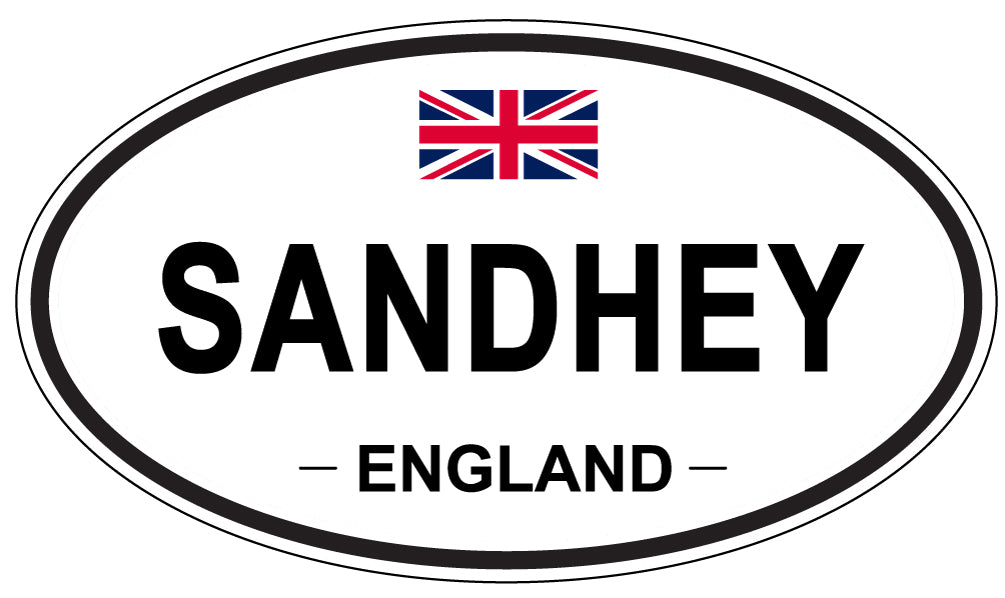 SANDHEY, England - Oval Magnet