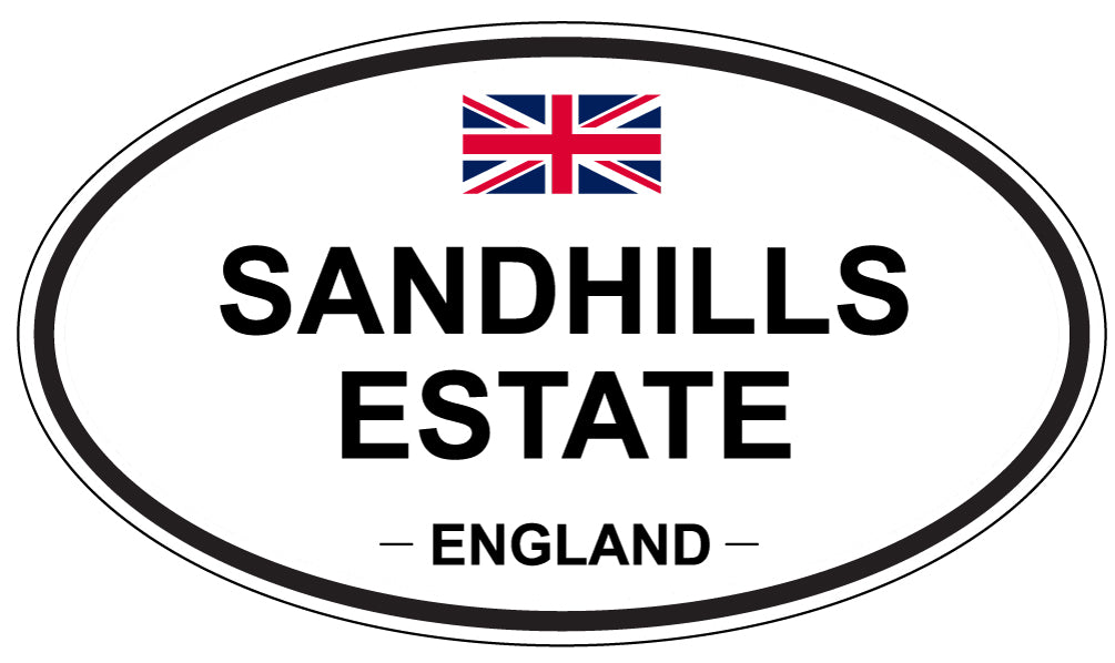 SANDHILLS ESTATE, England - Oval Magnet