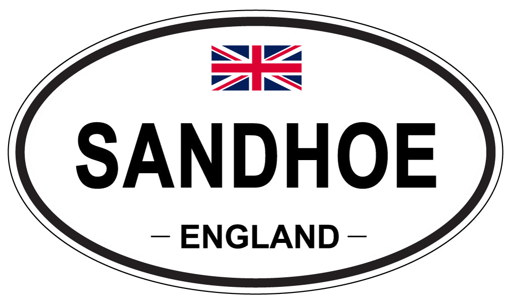 SANDHOE, England - Oval Magnet