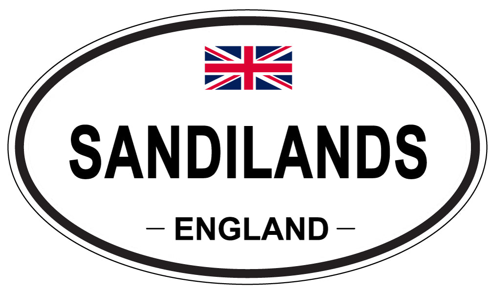 SANDILANDS, ENGLAND - Oval Sticker