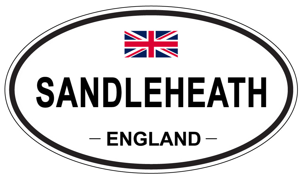 SANDLEHEATH, ENGLAND - Oval Sticker
