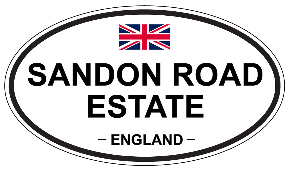 SANDON ROAD ESTATE, England - Oval Magnet